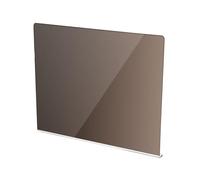 Black Brown Gradient Print Acrylic Cutting Board with Counter Lip Non Slip Clear Cutting Board for Kitchen Countertops Protector, Large Size 16”×13”
