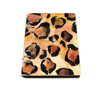 Black Brown Spots Leopard Notebook A5, Pu Leather Notebooks A5, Lined Paper Journal Notebook 180Pages/90Sheets, School Books for Home, Exercise Books for Meeting, University Stationery Journal Diary
