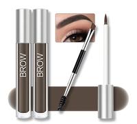 (Black Brown) Waterproof Eyebrow Gel For Long Lasting, Highly Tinted Liquid Eye Brow Makeup