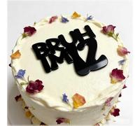 Black Bruh I'm 12 Cake Topper,12th Birthday Acrylic Cake Topper,Twelve Years Old Decor Ideas,Funny 12th Birthday Party Decorations Supplies for Boys