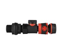 Black Bsp Water Butt Adapter And Quick Connect Valve Set