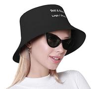 Black Bucket Hat, Custom Photo Bucket Hat with Logo/Text/Name, Personalised Bucket Hat Women Men