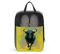 Black Bull Shoe Bag for Travel Daily Use Anti-dust Storage Carrier Golf Shoe Pouch
