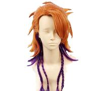 Black Butler Kuroshitsuji Joker Orange Purple mix Cosplay Wig + Wig Cap