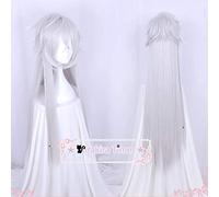 Black Butler Kuroshitsuji Under Taker Wig Undertaker 110Cm Long Silver Heat Resistant Synthetic Hair Cosplay + Cap