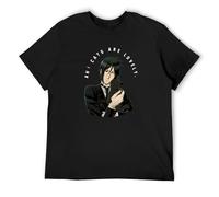 Black Butler Sebastian Ah! Cats are Lovely Men's T-Shirt Black Unisex Mens Tees XXL