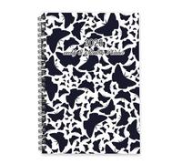 Black Butterflies Journal 2026 A5 To Do List Notebook Personal Organisers Diary 2026 Mens Diary Journal for Christian Week To View Monthly Year Planner with Dotted Line Note Page Slim
