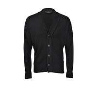 Black Buttoned Cardigan with Dropped Shoulder - male - Gran Sasso - Cardigans - Black - L - Knitwear L
