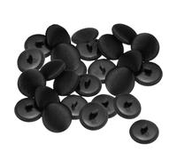 Black Buttons,20PCS Black Buttons 20mm,Fabric Cloth Covered Button,Black Satin Buttons,Round Metal Shank Crafting Sewing Buttons,Suitable for Suits Dress Shirts DIY Projects