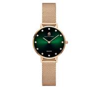 BLACK BY BLUE BRAVE 4B Diamond in The Hand Women's Watch, Green, 28mm, Japanese