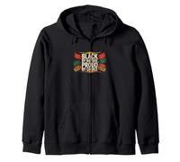 Black by Nature, Proud by Choice - Wear It Loud Zip Hoodie