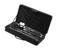 Black C Key Bassoon Woodwind Instrument Synthetic Wood Body Cupronickel Nickel-Plated Keys Bassoon for Beginner