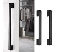 Black Cabinet Handles Aluminum Kitchen Drawer Pulls Length 10.5cm 13.7cm 16.9cm 21cm Cupboard Hardware Wardrobe Door Pull Workbench Drawer Handles(105mm L)