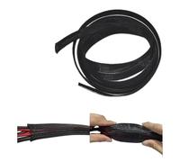 Black Cable Sleeve Insulated Braided Sleeve 4/6/8/10/12/16/20/25/30/40/50mm Tight Protective Expandable Wire Ground (16mm 5 meters)