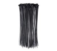 Black Cable Ties, 350mm x 3.6mm, Pack of 100, 14" Premium Nylon Zip Ties, Multi-Purpose Plastic Tie Wraps, Secure Self-Locking Mechanism, for Home, Garden, Office and DIY