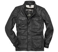 Black-Cafe London Manhattan Leather Jacket, black, size 52 for Men
