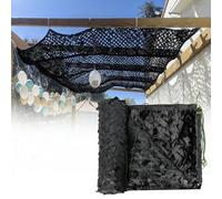 Black Camo Netting 2x4.5m 3.5x12m 1x5m 4x18m 6.5x13m 8x9m Camo Net Hunting Shooting Camouflage Net, Army Military Camouflage Mesh Decorations for Garden Wildcamping Car Cover(4.5x18m)
