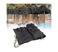 Black Camouflage Netting for Garden Sunshade, Reinforced Camouflage Net with Mesh Backing, Privacy Netting for Fences and Theme Party Decor(6.6'x26'/2x8.0m)
