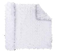 Black Camouflage Netting, White Camo Net for Shooting Hide, 2x4m 3x5m 4x6m Outdoor Camo Netting for Camping Party Decoration, Garden Fences, Roof & Forest Landscapes(White,2.5 x 10 m)