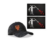 Black Camouflage Seal Team Six Baseball Cap,Tactical Snapback Stretchable Hat Running/Fishing, Hat+Patch (6,L)