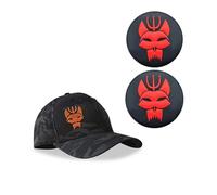 Black Camouflage Seal Team Six Baseball Cap,Tactical Snapback Stretchable Hat Running/Fishing, Hat+Patch (2,L)