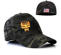 Black Camouflage US Navy Seal Team Six Baseball Cap Flexible Fit Tactical Seals Trident Airsoft Operator Hat