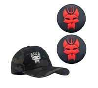 Black Camouflage US Seal Team Six Baseball Cap Flexible Fit Tactical Seals Hat+Patch (2,L)