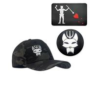 Black Camouflage US Seal Team Six Baseball Cap Flexible Fit Tactical Seals Hat+Patch (6,L)