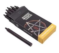 Black Candles (Pack of 12) Magic Mediation Manifest Protect Transformation Magic Set - 90 Minutes Burn Time