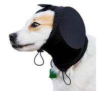 Black Canine Noise Protection Muffs - Comfortable fit ear covers for loud noise events, suitable for various dog breeds