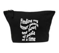 Black Canvas Bag Finding My Inner Peace One Bowl of Pasta at a Time