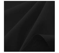 Black Canvas Cotton Fabric- 260 GSM 100% Cotton Fabric for Embroidery, Crafts, Upholstery, Clothing, Aprons, Canvas Bags and Tablecloths l 57" - 146cm Wide | Sold by The Metre