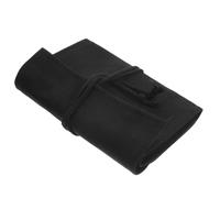 Black Canvas Pencil Roll Case with 36 Slots for Back to School Party | Easy Access, Colorfast Finish, Easy to Clean, Ball-free Design, Stationery Storage for Sketches and Colouring