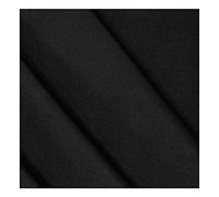Black Canvas Water Repellent Fabric Heavy Duty 235gsm Soft PU Coated on The Reverse Side, for Outdoor Cushions & Deckchairs | 59’’| 145cms Wide | Sold by The Metre…