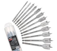 BLACK CANYON 13PCS Spade Bit Set for Wood, Heavy Duty Paddle Drill Bit Set with 1/4" to 1" Wood Drill Bits, High Carbon Steel Spade Bits for Woodworking, Construction, and Carpentry Projects