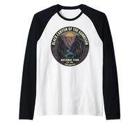 Black Canyon of the Gunnison National Park Colorado Bear Art Raglan Baseball Tee
