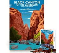 Black Canyon The Gunnison 1000 Piece Jigsaws for Adults Puzzle Sharp Memory Peaceful Fun Neat Edges Thoughtful Gift (50x75cm)