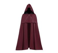 Black Cape Halloween, Adult Short Hooded Medieval Cloak Vintage Renaissance Cape Gothic Knight Wizard Costume Halloween Ren Faire Cosplay