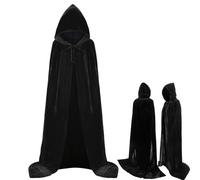 Black Cape, Hooded Cape, Cape Costume Cape, Satin Men Women, Cape Costume Cape Satin Men Women, Vampire Cape with Hood Adults, Coat for Halloween, Christmas, Carnival Costume