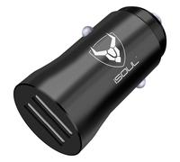 (Black) Car Charger, USB Car Cigarette Lighter 12V/24V DC 5V 3.1A USB Car Chargers Adapter 2-Port Fast Charging for iPhone 12 11 X Pro Max Samsung Android