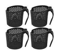 Black Car Cup Holder, Car Headrest Seat Back Organizer, Large Cup Holder Adapter For Car, Trucks, Drink Bottle Holders, Water Bottle Beverage Can Container With Hook, Easy To Install (4)