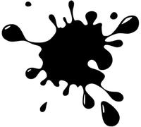 Black Car Reflective Sticker Water Drop Ink Sticker Car Decoration, Decals DIY Decal Creative Pattern Auto Styling PET Waterproof Laptop Wall Decoration Window Door Bumper