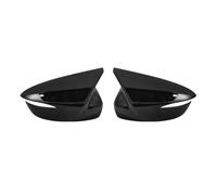Black Car Wing Door Side Rearview Mirror Cover Lid Cap Shell Housing A Pair For Mazda CX-3 CX3 2016-2019 CX-5 CX5 2015 2016(Bright black)