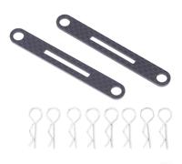 Black Carbon Fiber Body Mount Post Kit For Tamiya Tt02 Xv01 Xv02 1/10 Remote Control Car Upgrades