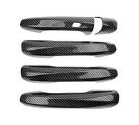 Black Carbon Fiber LHD Car Door Handle Cover Styling Accessories Stickers,Car Door Handle Protector,For Benz CLA/A-class/C-class/E-class/GLC/GLB