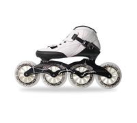 Black Carbon Fiber Speed Skates 3x110mm for Adult Men Women, Professional Inline Racing Skates, ABEC-9 Bearings PU Wheels for Outdoor Street & Fitness