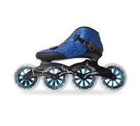Black Carbon Fiber Speed Skates 3x110mm for Adult Men Women, Professional Inline Racing Skates, ABEC-9 Bearings PU Wheels for Outdoor Street & Fitness