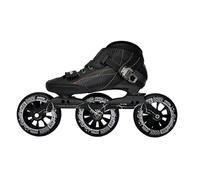 Black Carbon Fiber Speed Skates 4x100mm for Men Women, Inline Racing Skates, ABEC-9 Bearings PU Wheels for Outdoor Fitness & Street Skating