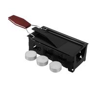 Black Carbon Steel Raclette Cheese Melter Grill with Wood Handle