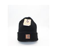 (Black) Carhartt Hat Beanie Unisex Acrylic Winter Pull On Closure Knit Cap Soft Knit